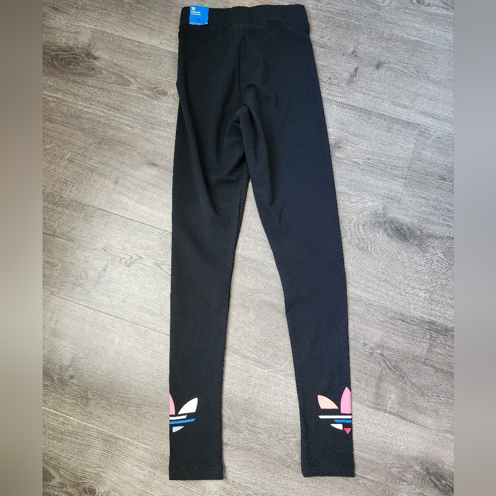 NWT! Adidas Originals Shattered Trefoil Women's Black Tights leggings XS - Picture 4 of 6